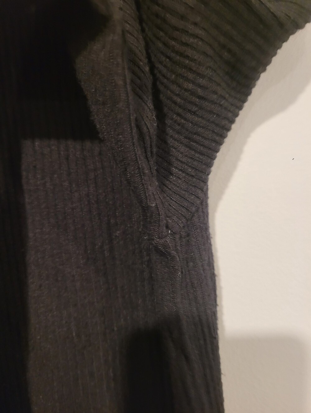Nation LTD Raya Black Ribbed Peplum Mock Neck Top Size Large - Picture 8 of 10